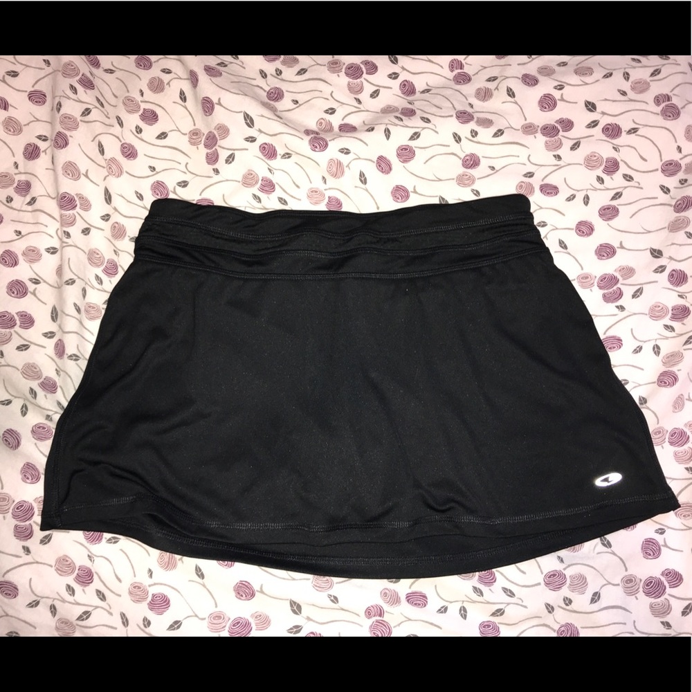 Black Champion tennis skirt